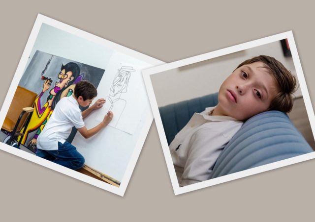 10 éves kisfiú a New York-i művészeti elit új kedvence